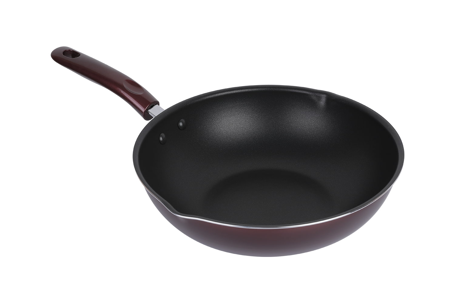 CLB3031D Wok-Com tampa de vidro 30 wok, Flaming Wok, wok antiaderente