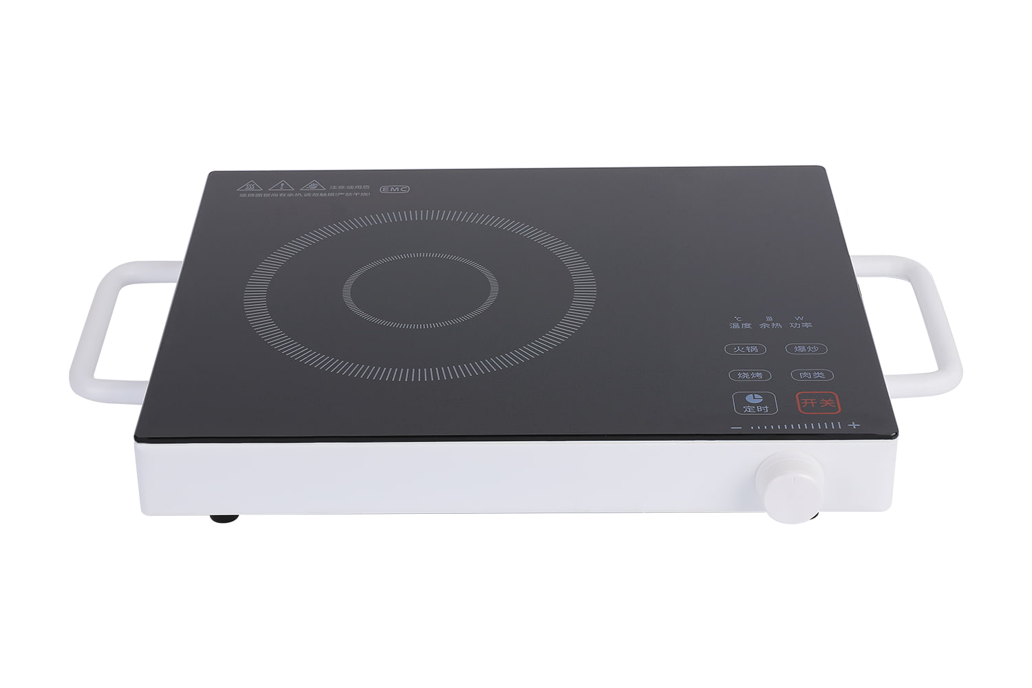 Cooktop infravermelho portátil YYH-22D102, fogão elétrico infravermelho com sensor de toque, com temporizador